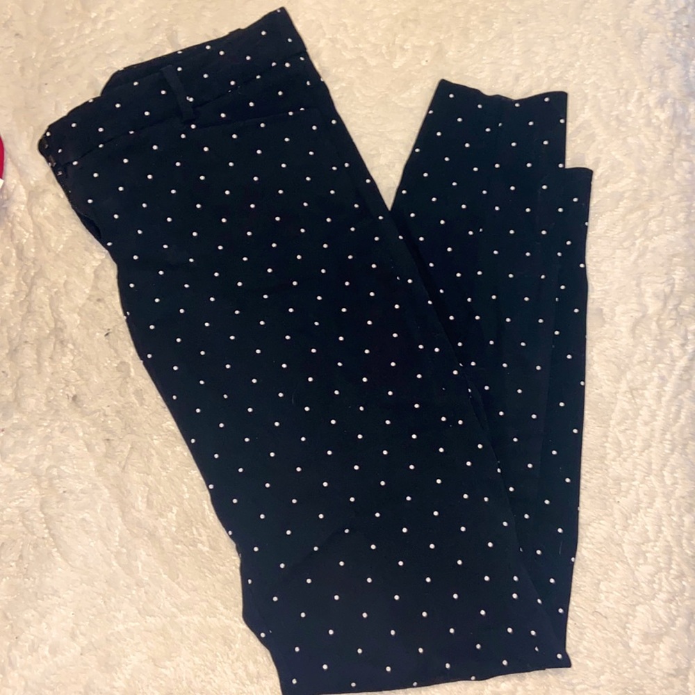 Polka dot dress pants